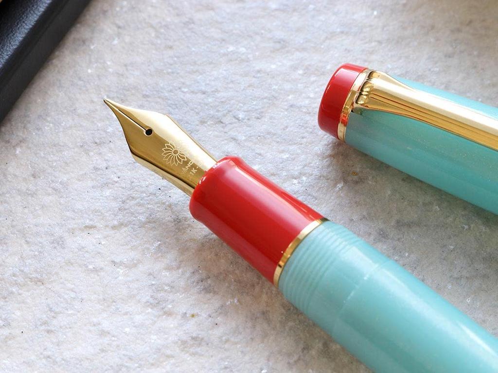 WANCHER Fountain Pen Imari Fountain Pen 21K Gold Nib IMARI Made In Japan Original Design Fountain Fine [Wancher Pen] (F Nib)