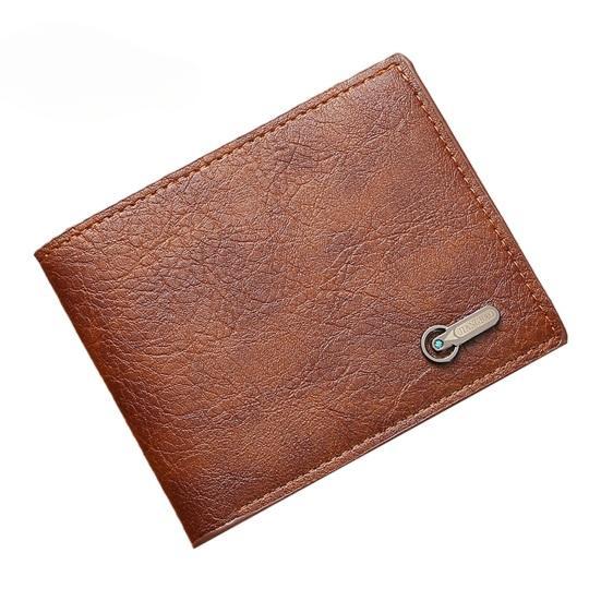 

Мужской кошелек из искусственной кожи, однотонный, винтажный, большой емкости, с несколькими карманами, портативный, складной, кошелек для хранения монет, сексуальная одежда для взрослых коричневый