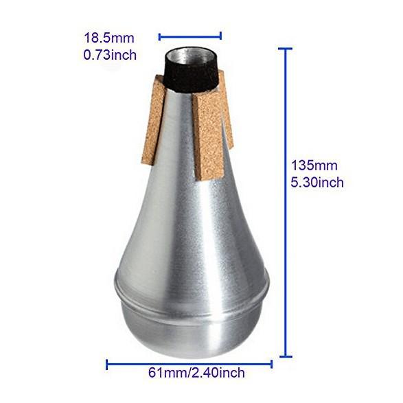 Aluminum Silent Practice Mute for Brass Instruments