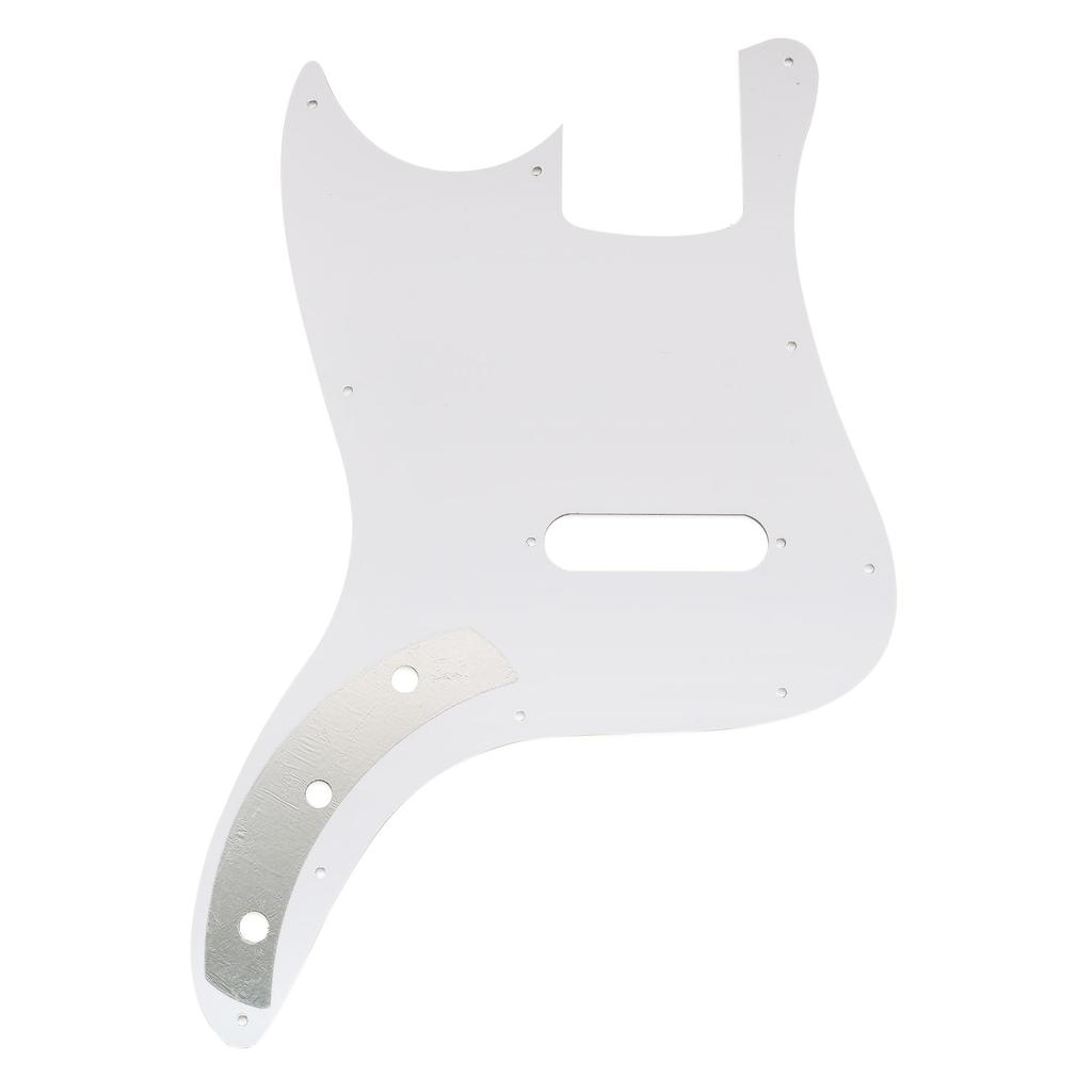 Musiclily Pro 11-Hole Bass Pickguards (4-Pack) for Squier Sonic Bronco Bass Electric Bass, White Pearl