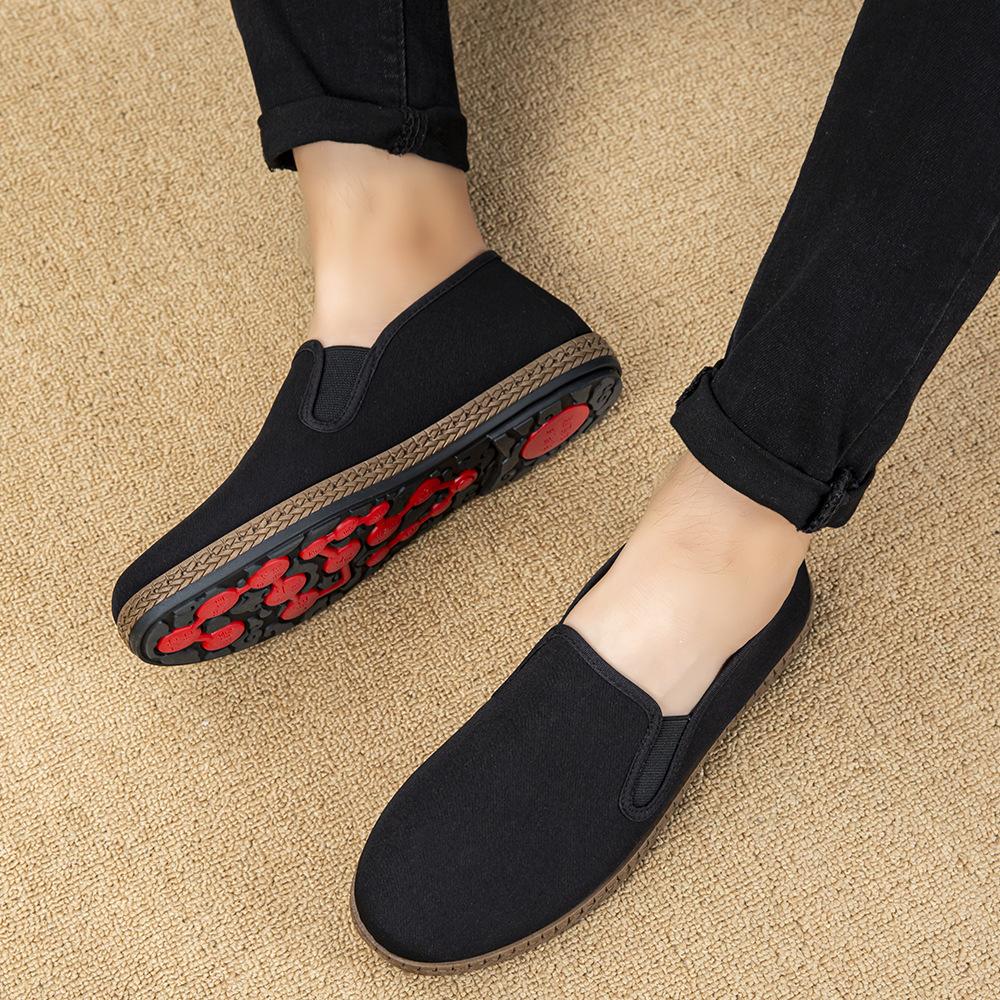 Shoes Cloth Shoes Non-slip Soft-soled Cloth Shoes Black Cloth Shoes Breathable Four-season Driving Shoes