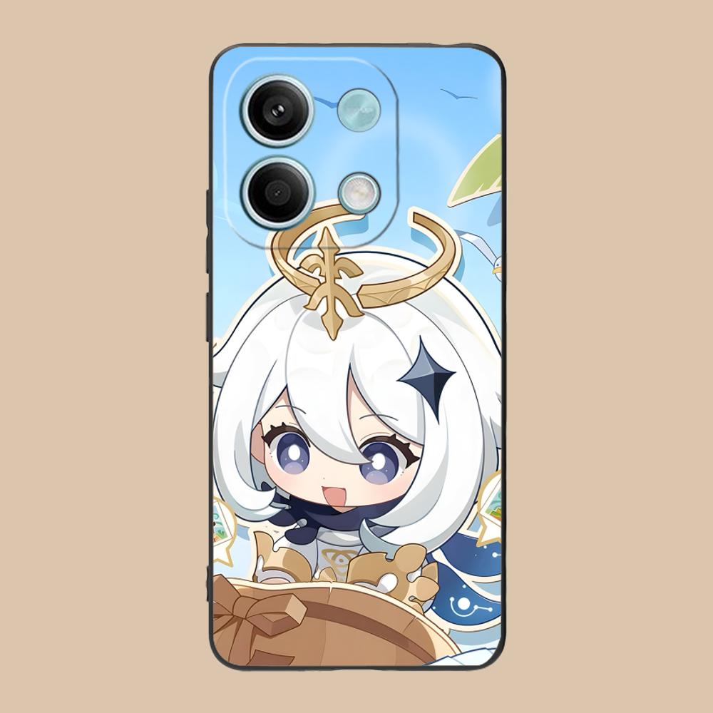Game GI Paimon Matte TPU Mobile Phone Case for Xiaomi 15 14 13 12 Mi 11 T Ultra Lite Pro S X 5G Colorful Printing Cover