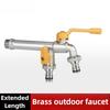 Outdoor Long Handle Faucet All Copper Thickened Anti-freeze Courtyard Washing Machine Faucet Spout