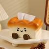 Reusable Toast  Ceramic Tissue Box Cute Dining Table Paper Box Paper Storage Box  Dining Table