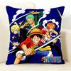One Piece Pillow Cover Anime Fan Favorite Character Print Decorative Pillowcase for Bedroom Living Room and Anime Enthusiasts