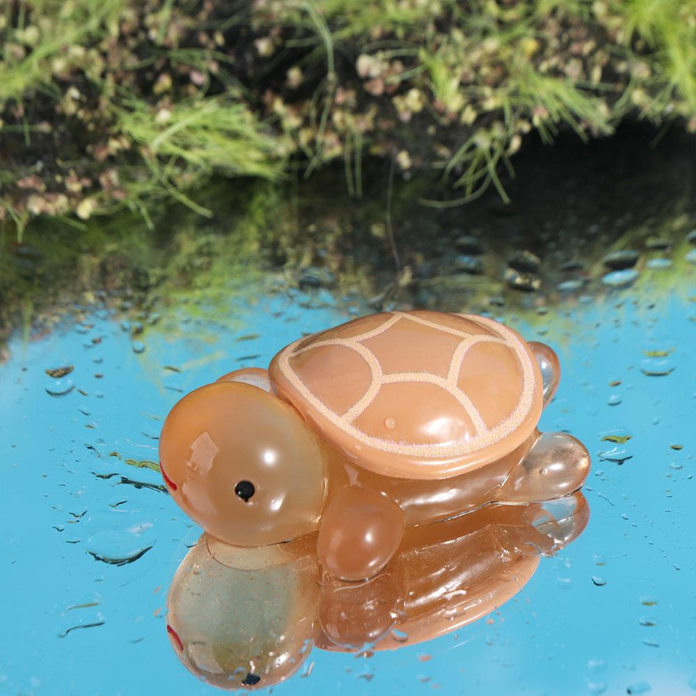 Cartoon Mini Luminous Turtles Ornament Resin Crafts Turtle Statue  Car Accessories