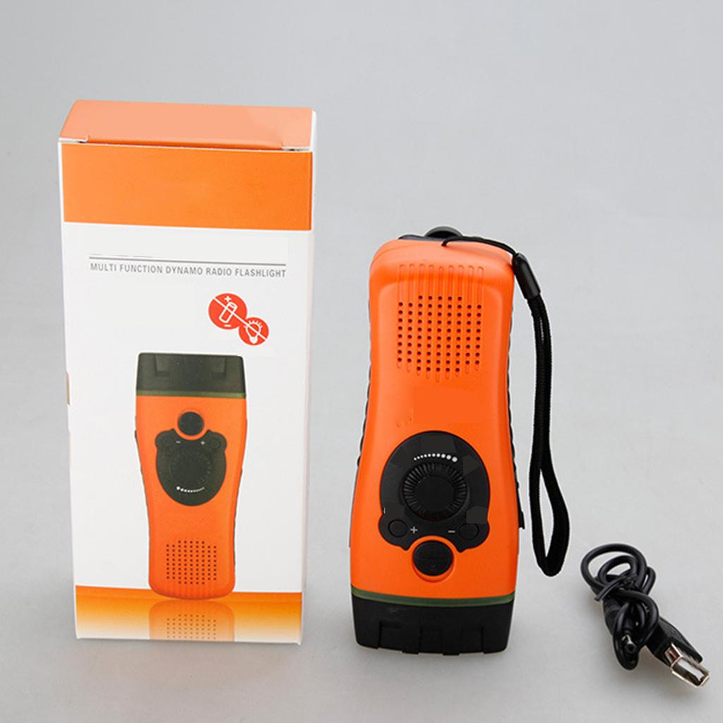 Earthquake Relief Hand Radio Flashlight Alarm Outdoor Waterproof Charging Hand Crank Emergency