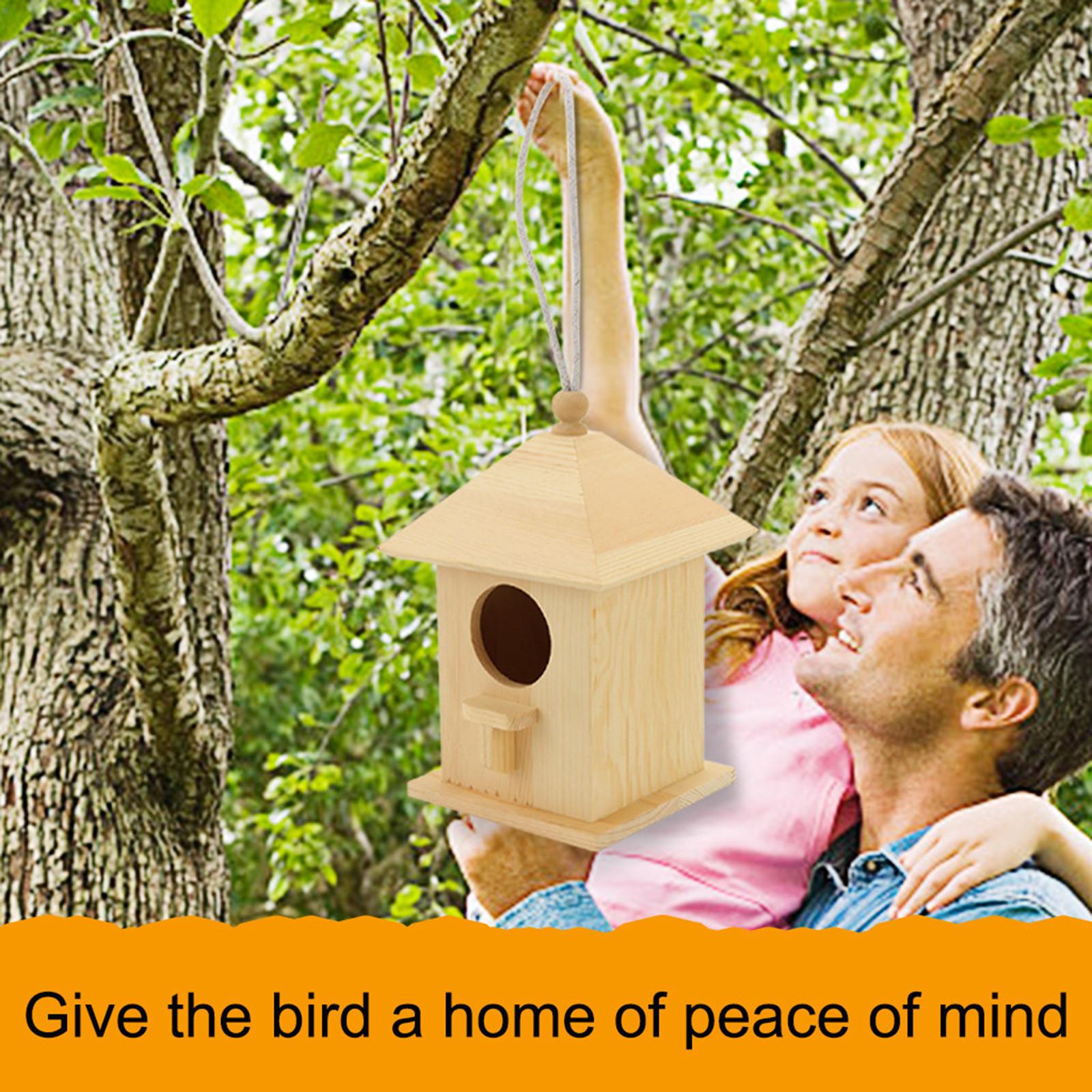 

DIY N est Dox N est House Птичий домик Птичий короб Сад Двор Внешнее украшение хаки