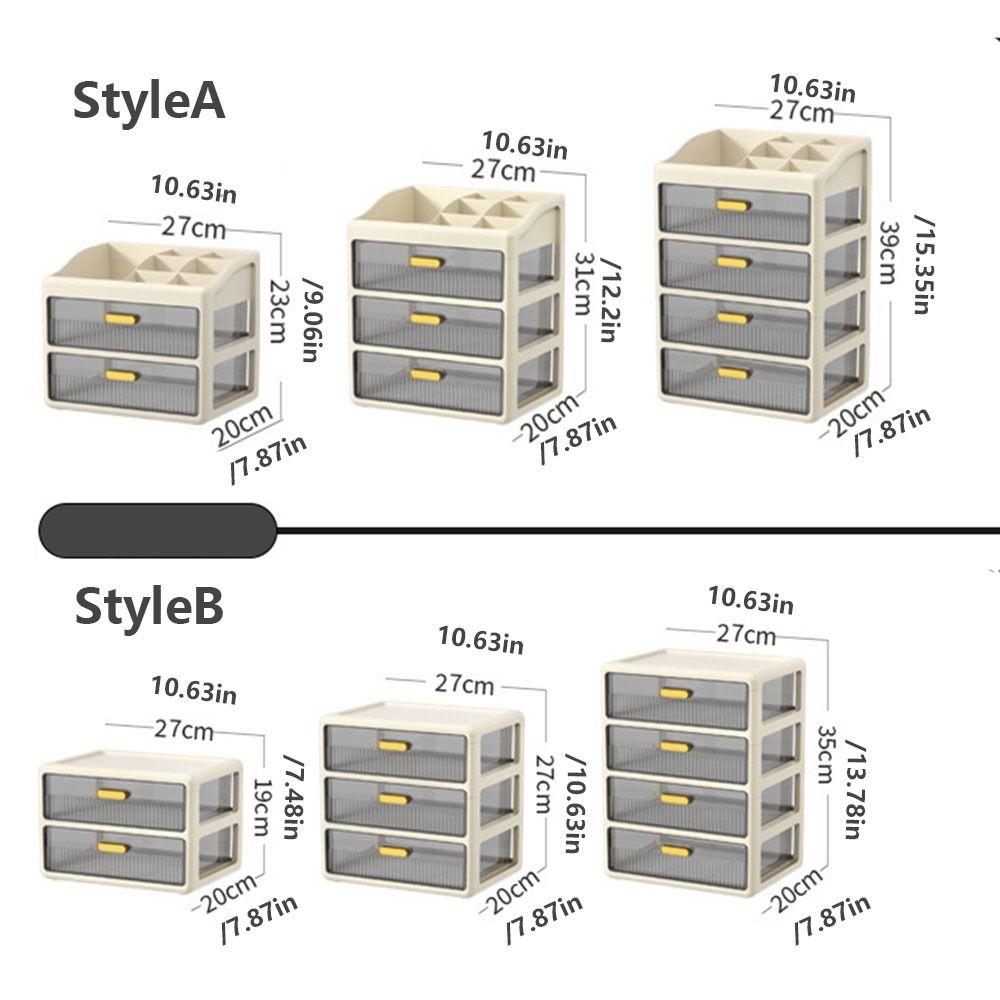with Drawer Desktop Drawer Storage Box Plastic Drawer Box Creative Cosmetic Storage Box  Stationery