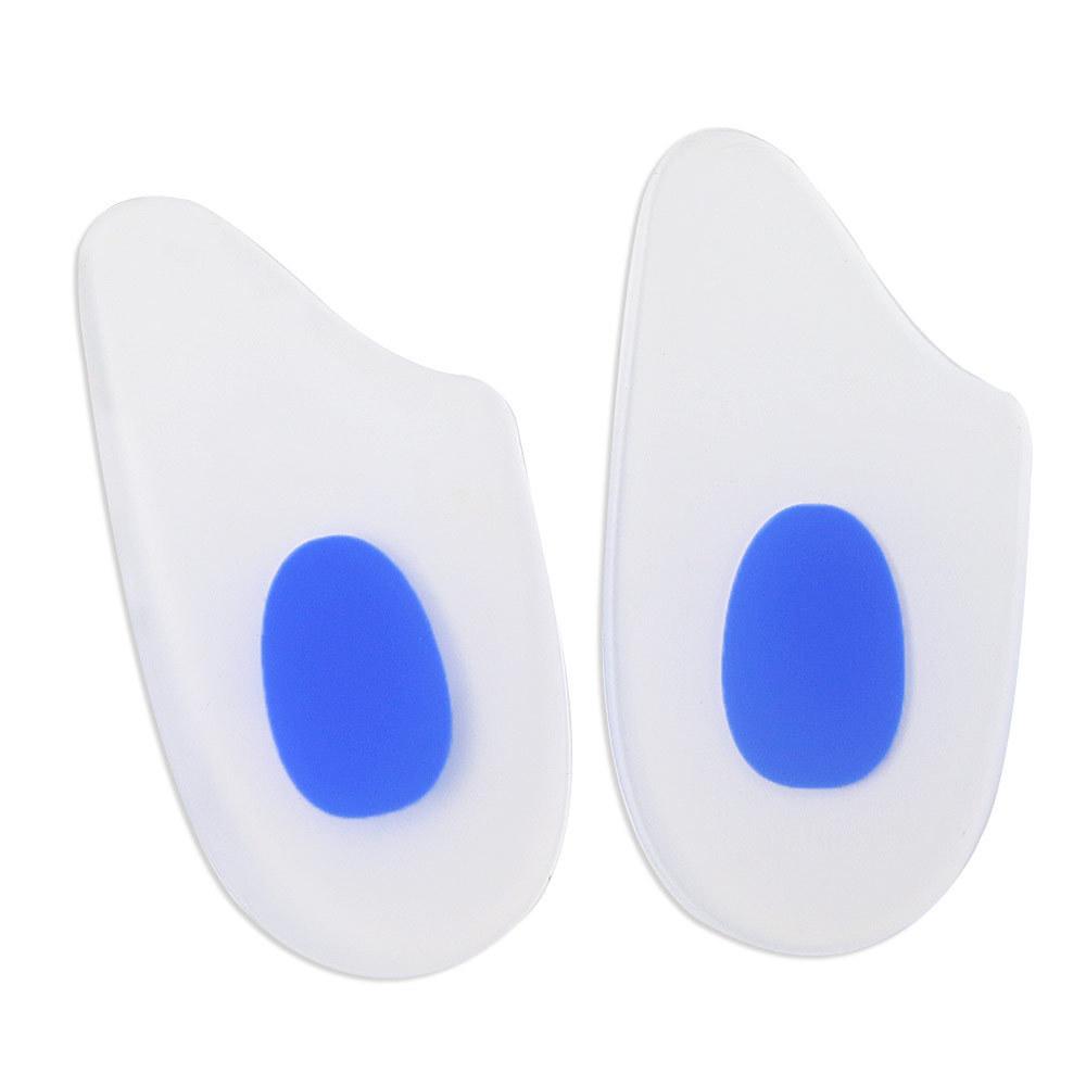 

Silicone Oblique Heel Pad O-Leg, Silicone Correction Shock Absorbing Insole Heel Pad Heel Pad Men and Women S