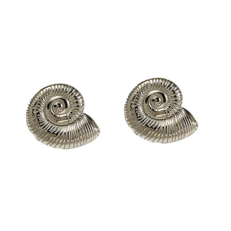 Bohemian Stainless Steel Conch Stud Earrings for Women Temperament Classic No Fading Earrings New Trend Beach Party Jewelry Gift