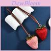Plastic Strawberry Keychain With 3d Fruit Design For Fashion Bags And Summer Accessories