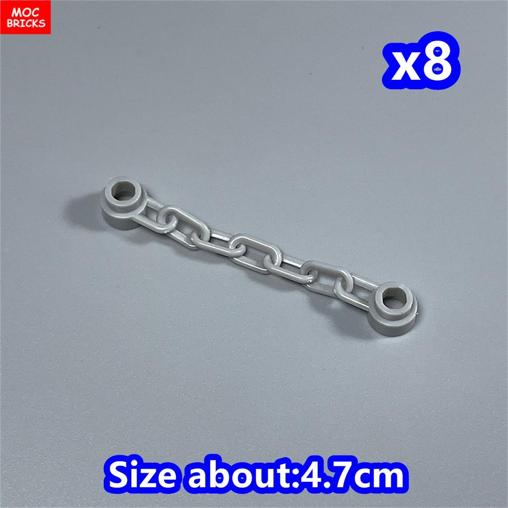 Non-Toxic 8Pcs Moc Bricks String Rope Spider Silk 14210 63141 Chain Links 30104 Educational Building Blocks Toys For Children Xmas Gifts