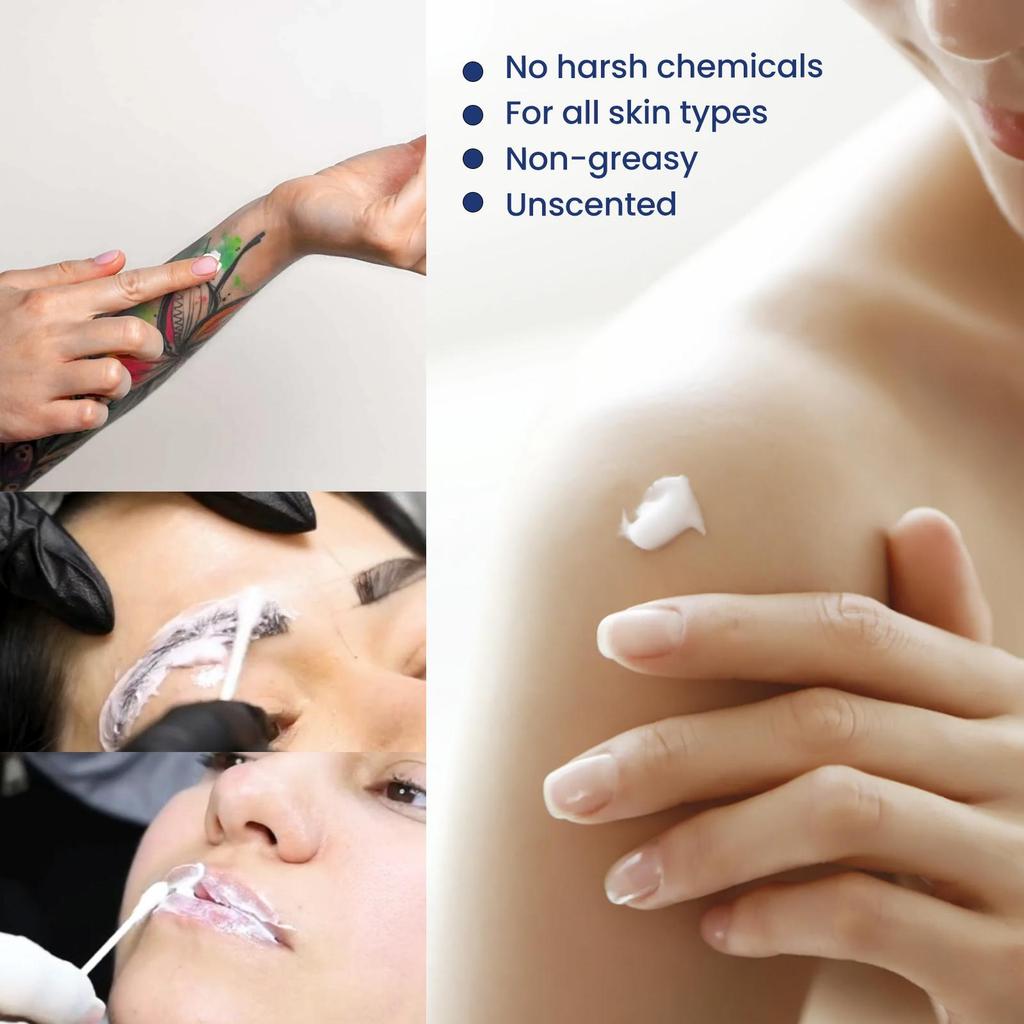 Jaysuing Tattoo Soothing Cream, Soothes and Repairs, Cleans and Moisturizes, Suitable for Body Care After Tattoos, Eyebrow Tattoos, and Piercings, 20g