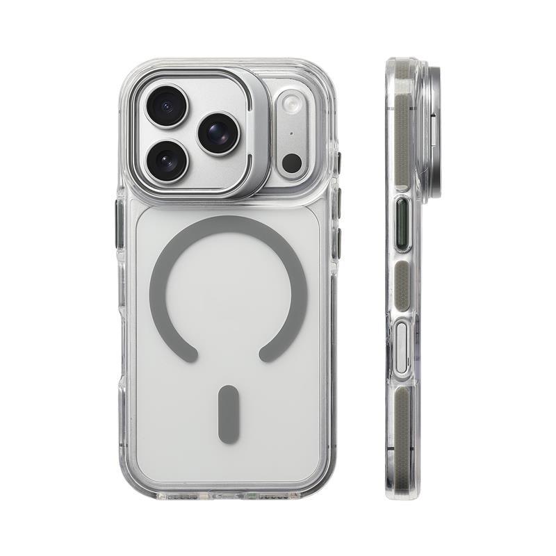 Flip Camera Lens Holder For Magnetic Magsafe Case For iPhone 17Pro 16 16Pro 17 17Pro max Transparent Protective Phone Cover For iPhone 17Pro Max