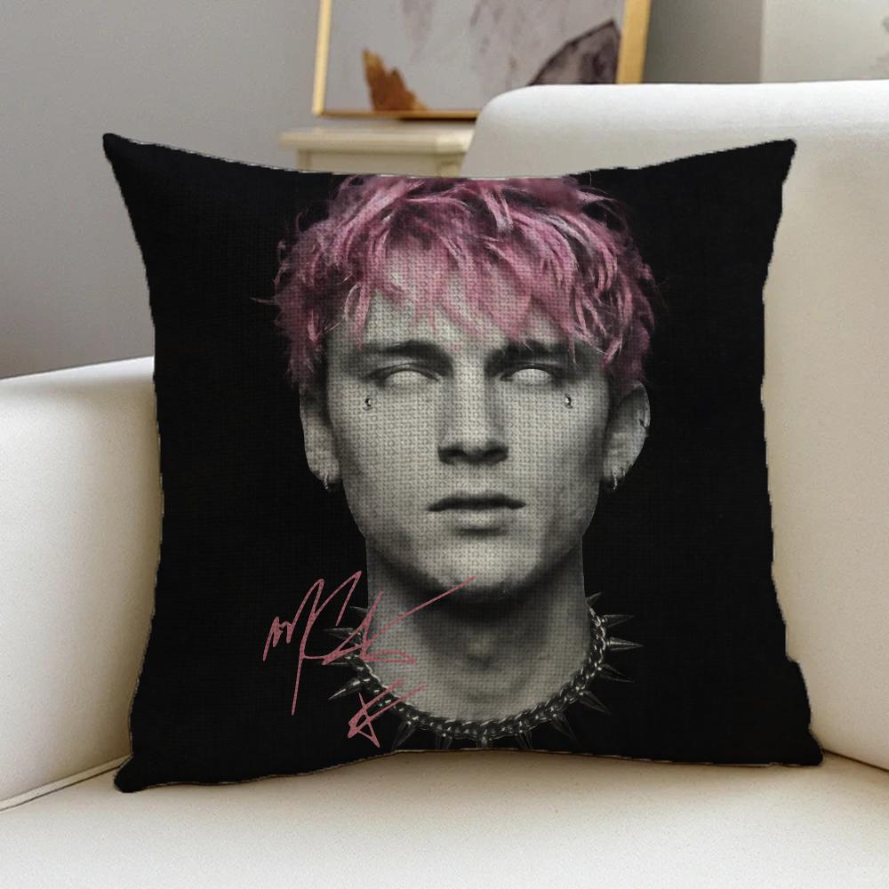 Mgk Colson Baker Machine Gun Kelly-Y Cushion Cover Natural Linen Pillowcase Set, All-In-One Decor For Sofa, Bedroom & Chair