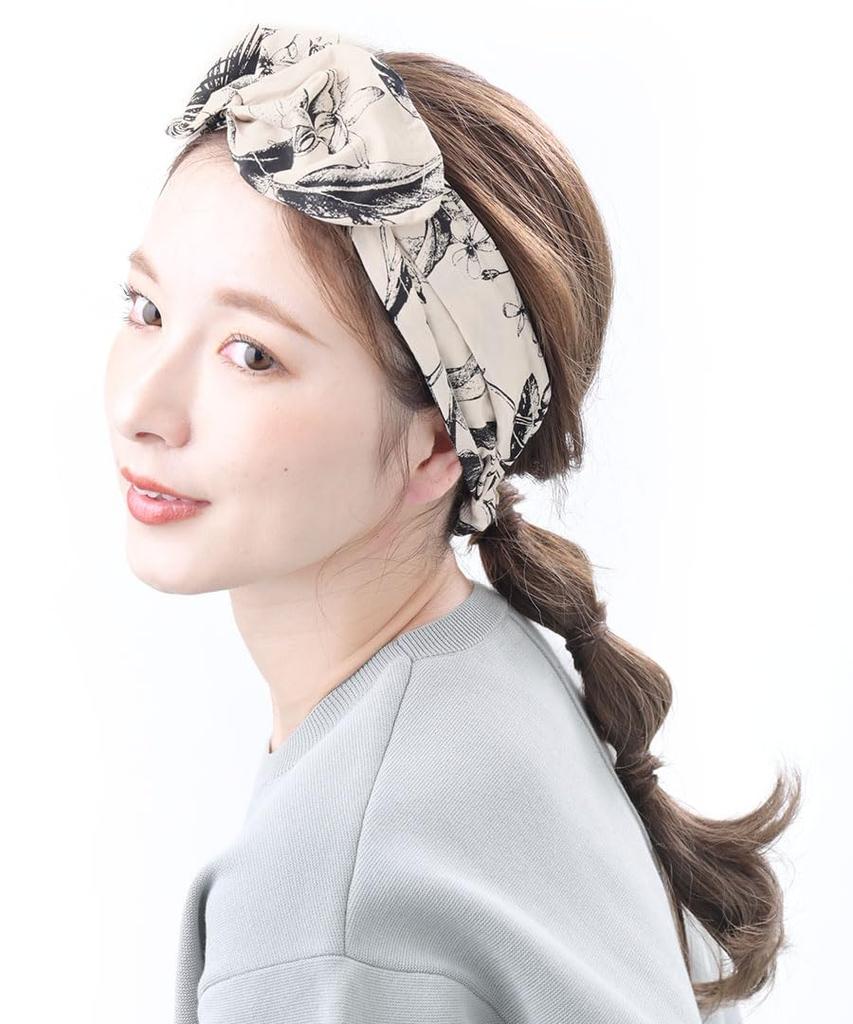 VINGTAINE Botanical Print Turban Casual Gift for Hairband, Style, Simple, Women, HB-130-IV