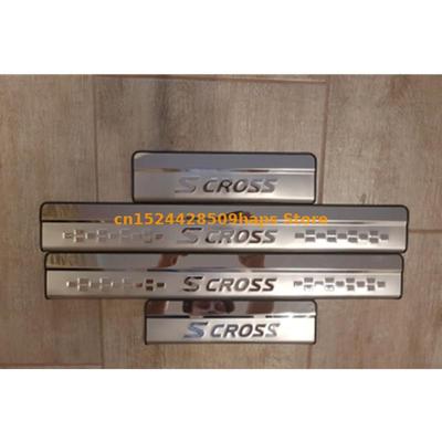 For Suzuki Sx4 S-Cross 2014-2017 Stainless Steel Door Sill Protector Pedal Welcome Plate Car External Accessories