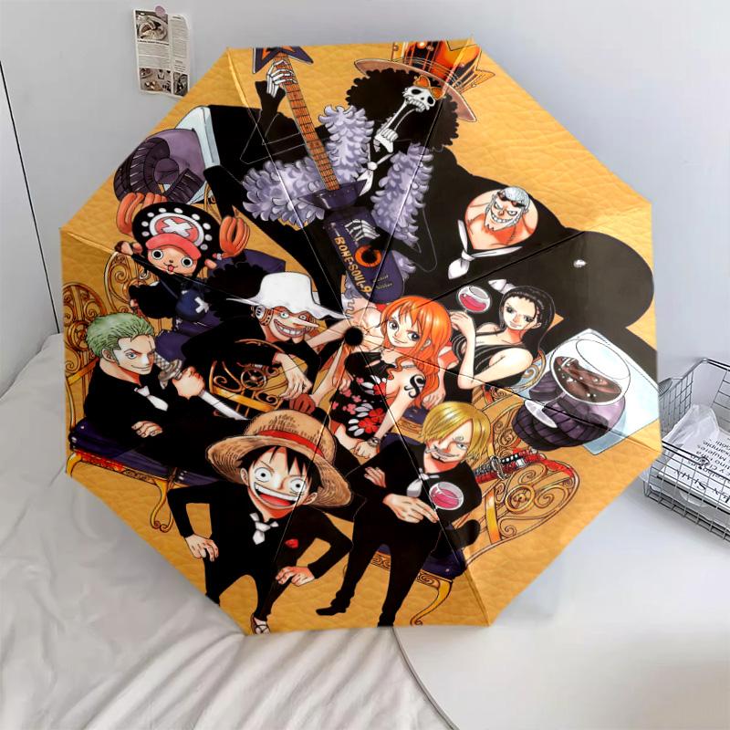 1 PC Automatic Folding Umbrella - One Piece Pattern Portable Foldable Design With 8 Ribs Christmas Birthday Gifts