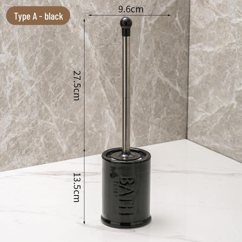 Nordic Ceramic Long Handle Toilet Brush – Elegant Design for Complete Cleaning