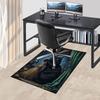 1pc Halloween Cat Carpet Anti Slip Polyester Floor Mat for office.Bedroom