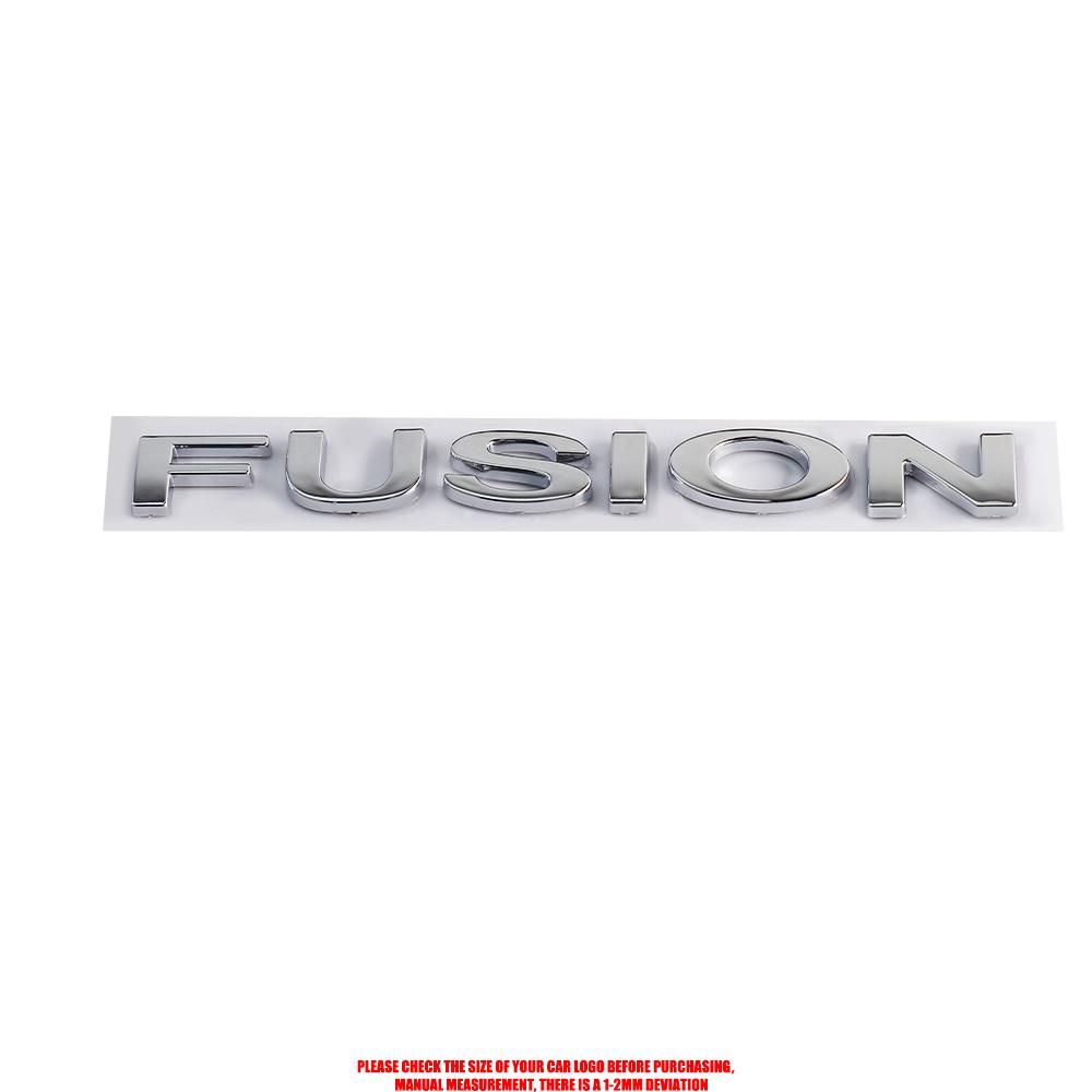 AJJ1 3D Letters Car Body Rear Trunk Bumper Emblem Stickers Badge Decal For Ford Focus Logo Fusion MK2 MK4 Fiesta Mustang Accessories