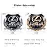 2 Pezzi Emblema Logo Auto Adesivo Metallico per Finestrino Bagagliaio Accessori Per Lexus F-SPORT ES RX NX LS UX LM LX GX LC RZ IS CT GS RC HS SC TX