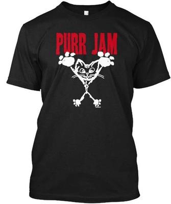 Purr Jam - T Shirt Made In the USA Size S To 5XL