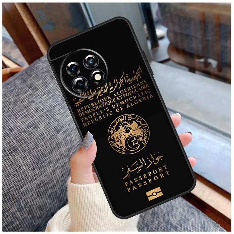 Algerian Passport Case For OnePlus 13T 8T 10T 9 10 Pro 15 13 12 11 13R 12R Nord CE 5 2 3 4 Lite N20 N30 Coque