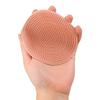 Silicone Body Scrubber Natural Bristles Skin Exfoliator Scrub Shower Sponge Brush Silicone Bath Shower Brush