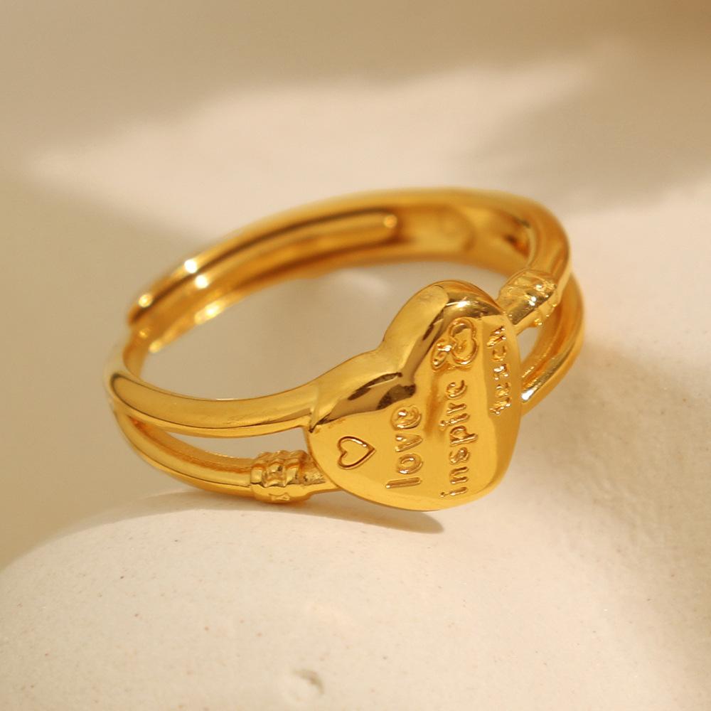 Minimalist style ring Personality ring Niche geometric line Index finger ring