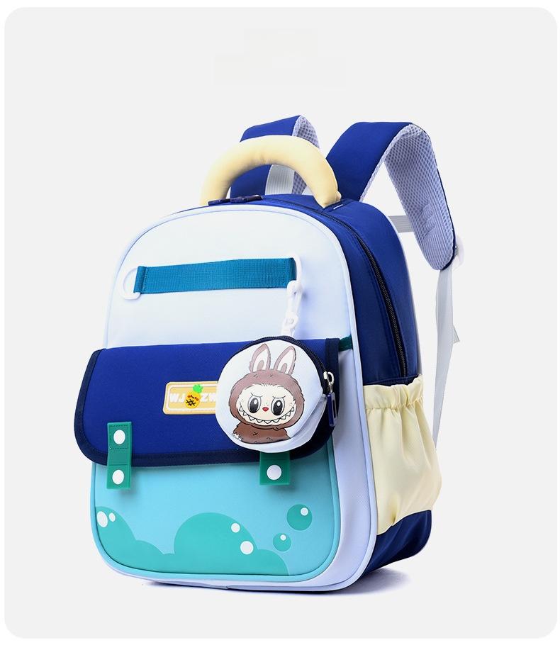 

Childrens Backpack Letter With Adjustable Shoulder Strap Zipper Design Темно-синій