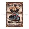 Motorcycles Vintage Motor Metal Sign Cinema Design Plaques Painting Bar Cave Tin Sign Poster