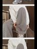 American Retro Black Striped Wide-Leg Boys' Summer Pants - Oversized, Casual Lazy Style
