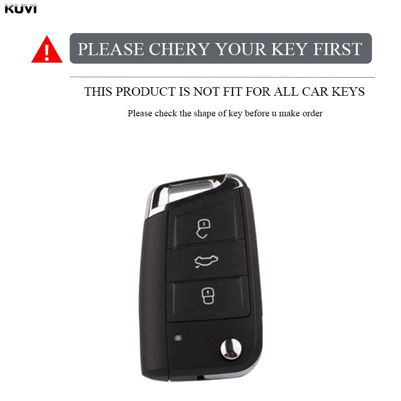 3 Buttons TPU Car Key Case Cover Holder For VW Volkswagen Golf 7 MK7 Tiguan MK2 SEAT Ateca Leon FR 2 Ibiza For Skoda Octavia A7