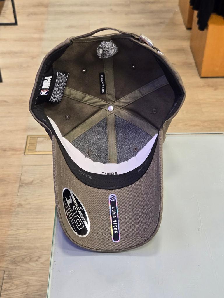 NBA Unisex BKN Initial Embroidered Point Over Hard Ball Cap Hat N255AP434P (56)