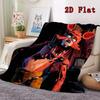 Nightmare fox 2D Flat Pattern Flannel Blanket High quality All Seasons Warmth and Comfort Perfect for Christmas Gifts.