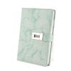 A5 Note Book PU Leather Cover Password Lock Notepad Diary Book Office School SuppliesGreen