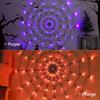 Creative Spider Web Light Funny Atmosphere Light Halloween LED Light String  Prop Layout