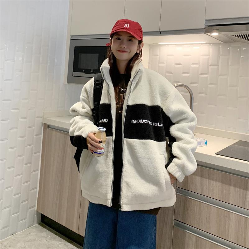 Casaco Novo de Casal para Homens e Mulheres Casaco Inverno Veludo Casaco Casal Solto