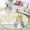 Tappeto Rotondo Peter Rabbit, Tappeto per Soggiorno Camera da Letto Divano Sala Giochi Decorazione, Tappetino Antiscivolo