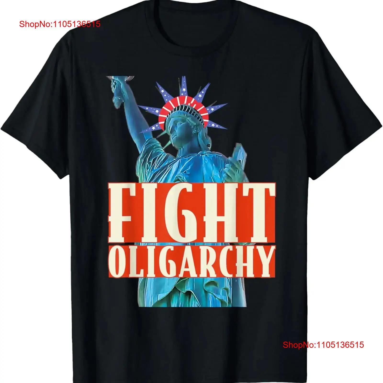 

FIGHT OLIGARCHY ANTI MAGA LIBERTY GRAPHIC T Shirt vintage Washed fashion Breathable Top For Everyday Wear Stylish homme 5XL різнокольоровий