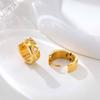 Zirconia Heart Star Huggies Earrings, Stainless Steel Hoop Earrings For Women, Hypoallergenic Trendy Daily Jewelry