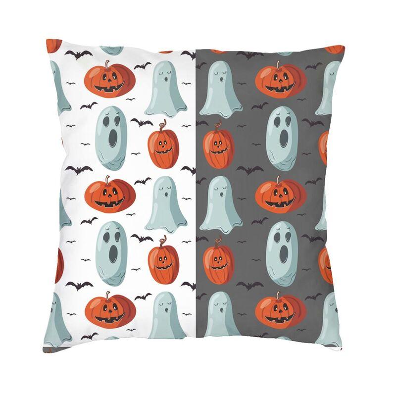 Halloween Fledermausdruck Muster Kissenbezug Wohnzimmer Sofa Dekoration Quadratischer Polyester Überwurf Kissenbezug