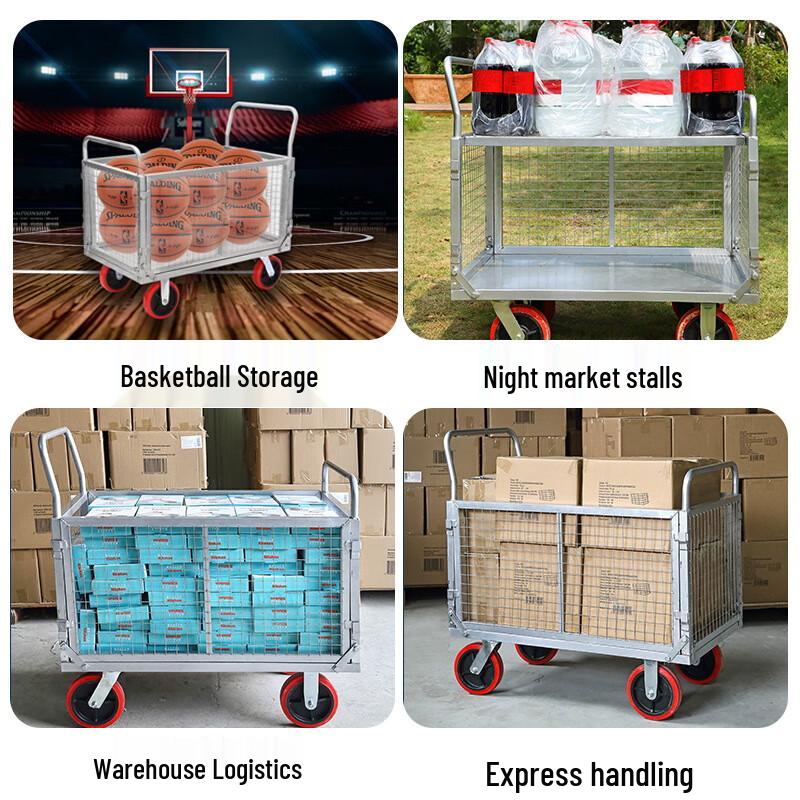 Jimei Foldable Warehouse Mesh Hand Truck