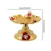 Pedestal Fruit Bowl Multiuse Retro Food Storage Dish Dessert Display Plate for Household Table Living Room Dinning Room Office