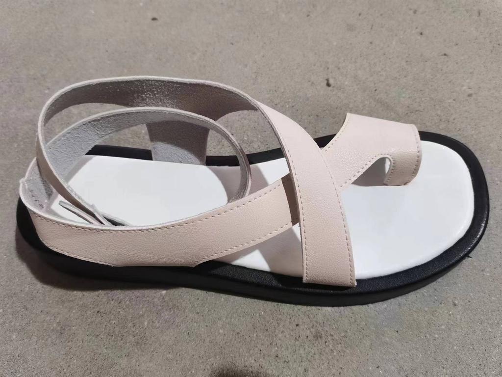 Sandals Women's Toe Polyurethane Platform Casual Outer Wear Ring Buckle Belt Women's Shoes