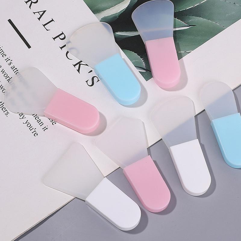 5 Stück Silikon Gesichtsmaskenpinsel Gesichts- & Augencreme Schlammmasken Applikator Schaber Gesichtsreinigungsbürsten Reise Tragbare Hautpflege Werkzeuge