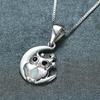Moon Stars Owl Necklace European and American Fashion Personality Versatile Accessories