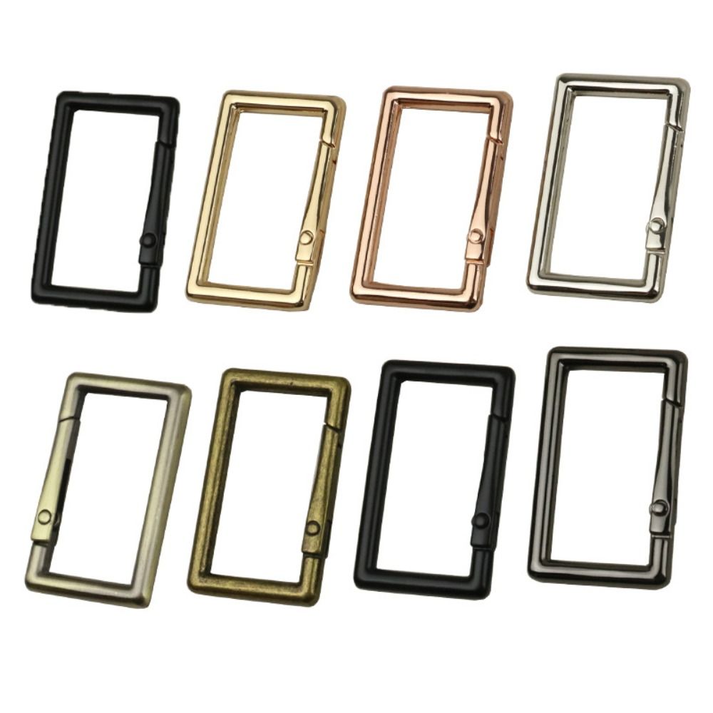 

Цинковый сплав, весеннее квадратное кольцо, разноцветные кошельки, сумки, карабины, карабины, уличный инструмент